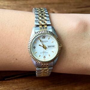 Swanson Japan Two-Tone Quartz Watch – Unisex